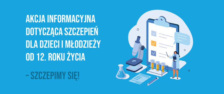 akcja informacyjna dotycząca szczepień dla dzieci i młodzieży