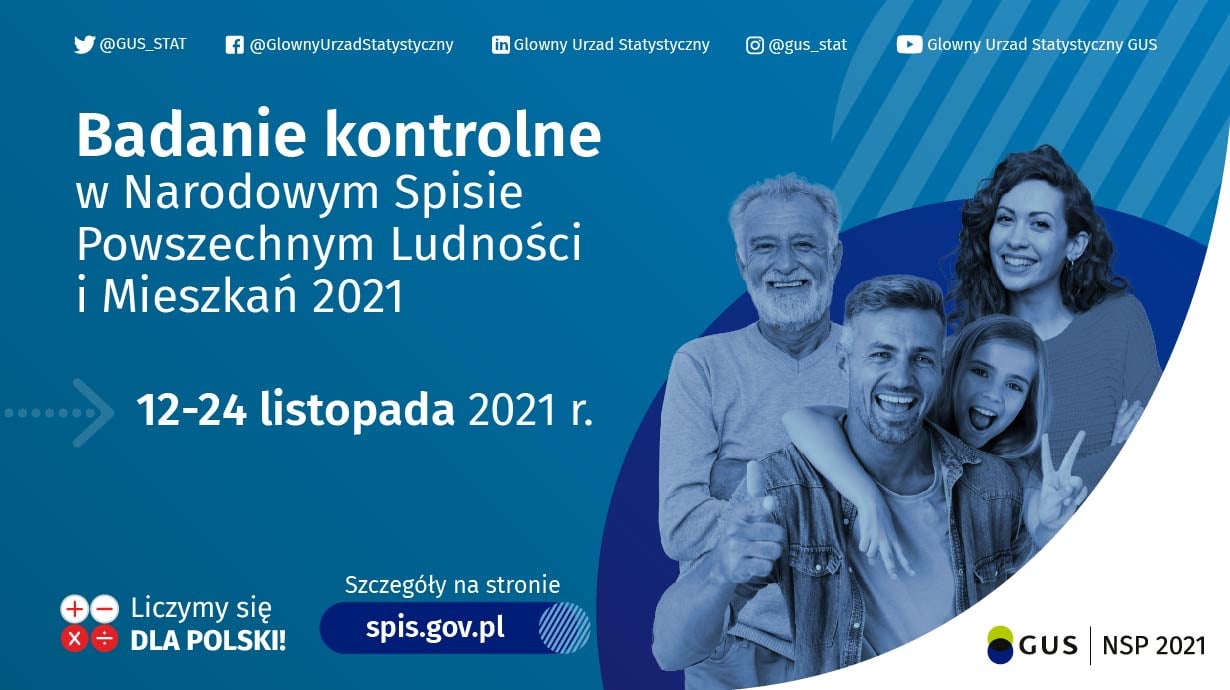 narodowy spis powszechny - badanie konotrlne 12 - 24 listopada 2021 