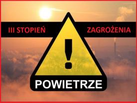 Ostrzeżenie dla powiatu oświecimskiego - 3 stopień zanieczyszczenia powietrza (11.01.2020)