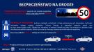 zmiana przepisów ruchu drogowego - ujednolicenie prędkości w obszarze zabudowanym do 50 km/h, ustanowienie mierzalnej minimalnej odległości pomiędzy samochodami poruszającymi się po drogach ekspresowych