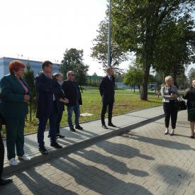 konferencja podsumowująca rozbudowę i przebudowę oczyszczalni ścieków w Brzeszczach.