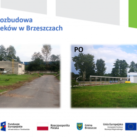 konferencja podsumowująca rozbudowę i przebudowę oczyszczalni ścieków w Brzeszczach.