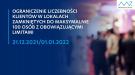 wytyczne obowiązujące od 15 grudnia 2021 - ograniczeina w liczebność osób w zamkniętych lokalach