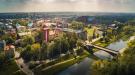 Widok na Stare Miasto w Oświęcimiu i Muzeum Zamek