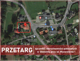 Przetarg - na sprzedaż nieruchomości położone w Skidziniu 