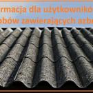 Bezpłatny odbiór odpadów zawierających azbest 