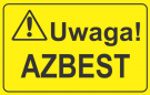 Informacja dla użytkowników wyrobów zawierających azbest