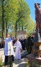 odsłonięcie i poświęcenie figury Świętego Floriana - patrona strażaków, ufundowanej przez Sekcję Strażaków Seniorów 