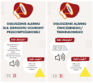 ogłoszenie alarmu dla jednostek ochrony przeciwpożarowej