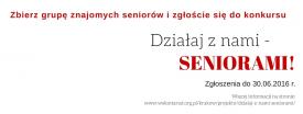 Konkurs „Działaj z nami – seniorami!” 