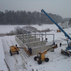 Postęp prac w zakresie budowy kanalizacji i modernizacji oczyszczalni (22.02.2018r.)